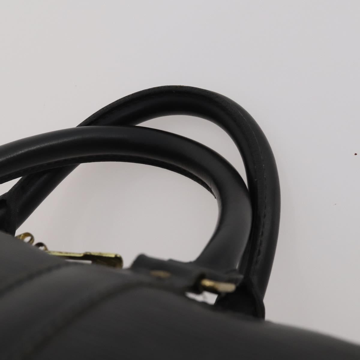 Louis Vuitton Keepall Epi Leather, Black, Leather, Travel Bag