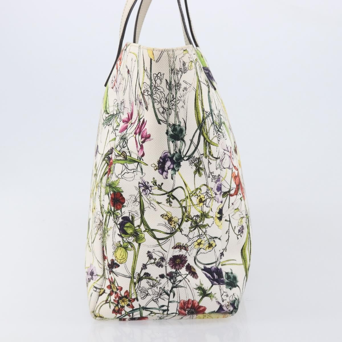 Gucci Open Flora Canvas, Multicolour, Canvas, Tote Bag