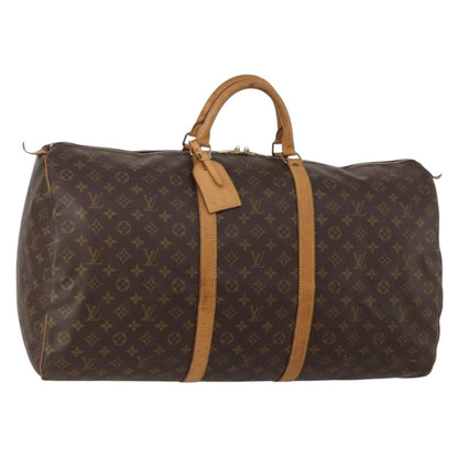 Louis Vuitton Keepall Monogram, Brown, Canvas, Travel Bag
