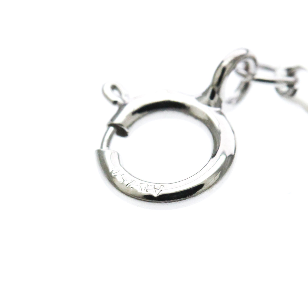 Tiffany & Co. T Smile Pendant 18K White Gold, Silver, White Gold, Necklace