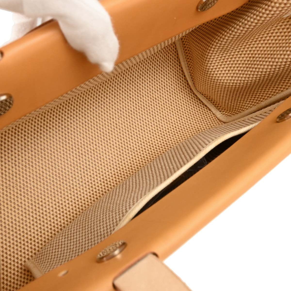 Hermes Herbag Cabas Toile and Leather, Beige, Canvas, Tote Bag
