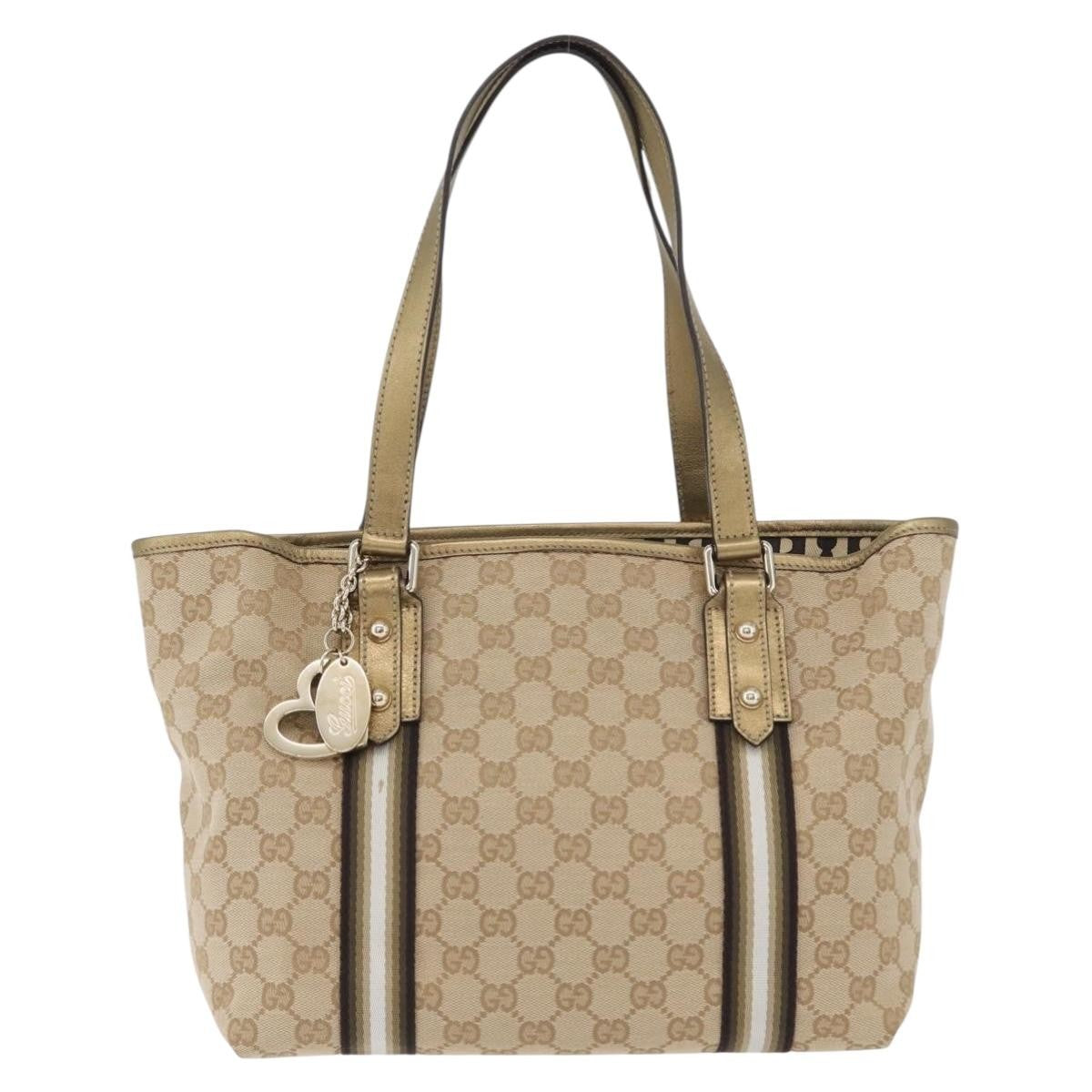 Gucci Jolicoeur GG Canvas, Beige, Canvas, Tote Bag