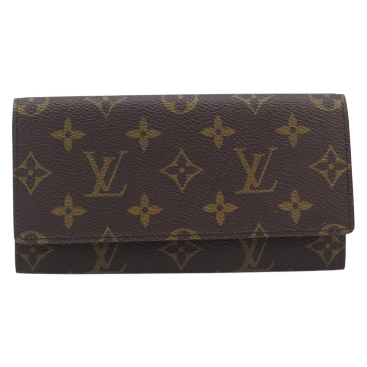 Louis Vuitton Long Macassar Monogram Canvas, Brown, Canvas, Wallet