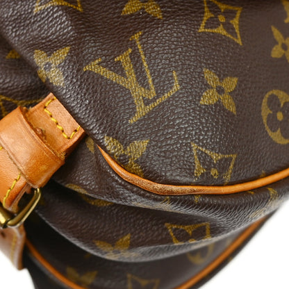 Louis Vuitton Saumur Monogram, Brown, Canvas, Shoulder Bag