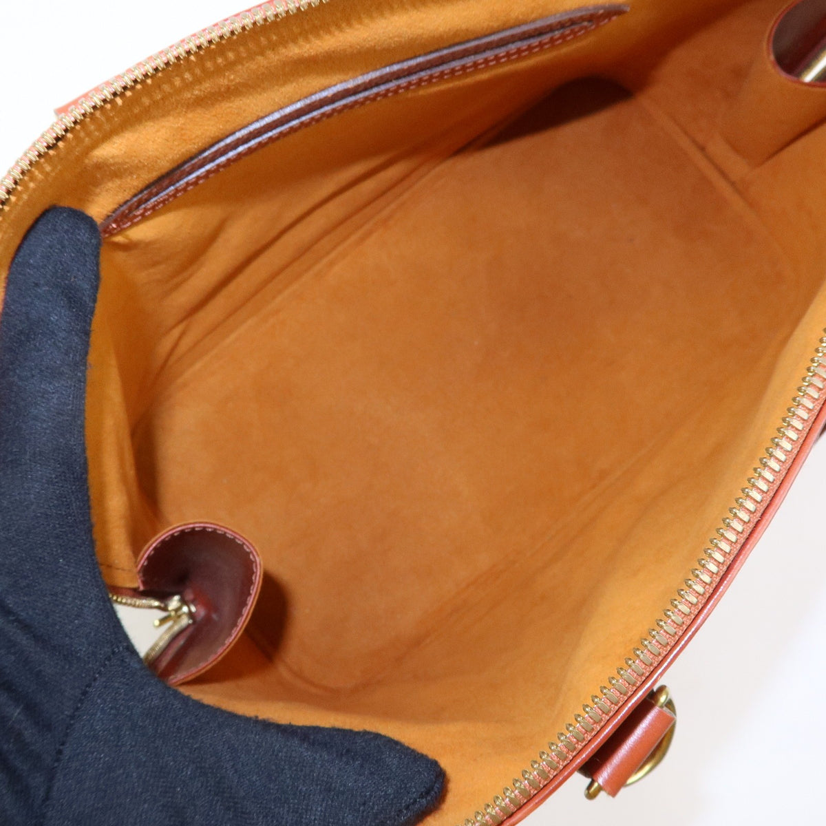 Louis Vuitton Alma Epi Leather, Brown, Leather, Handbag