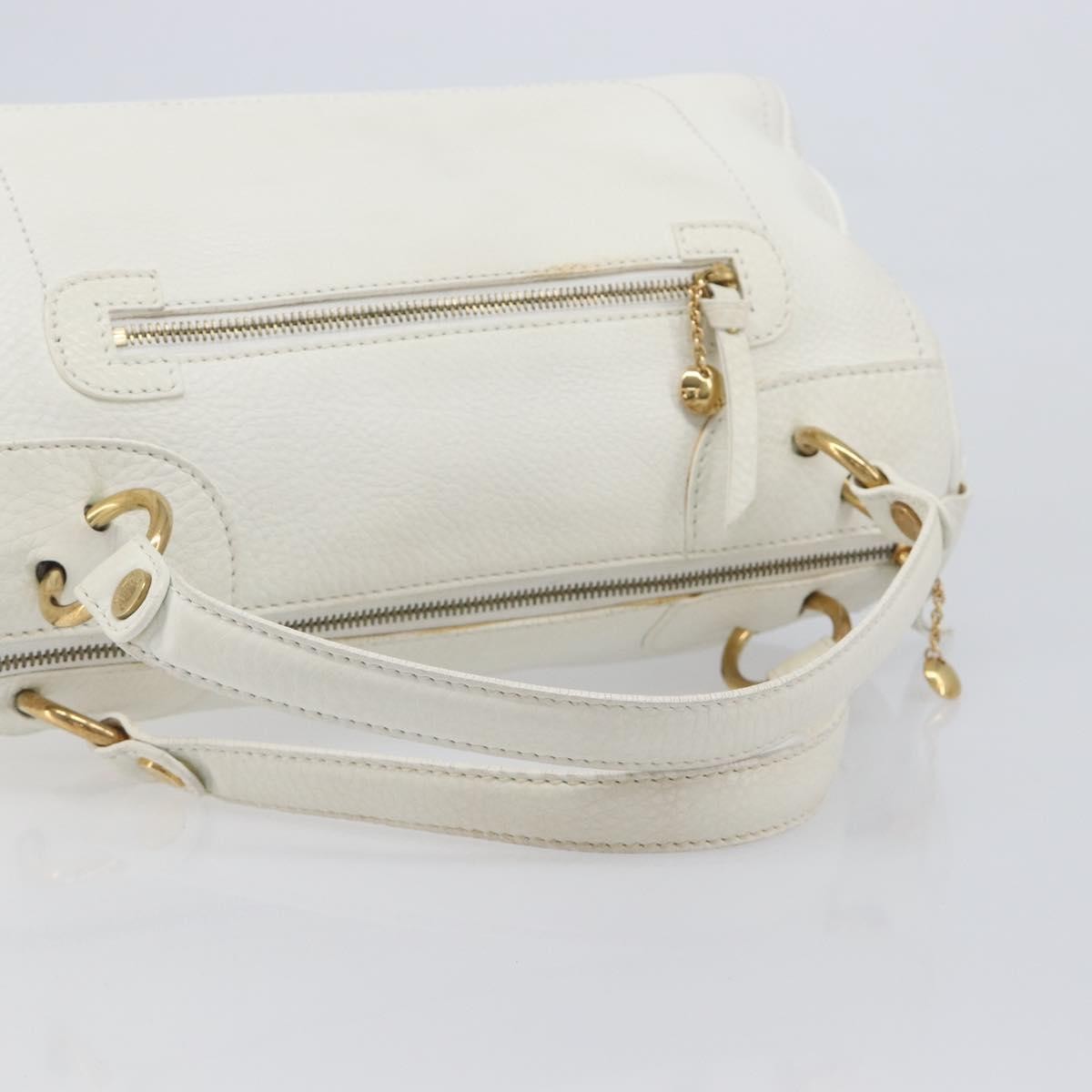 Celine Handbag Leather, White, Leather, Handbag