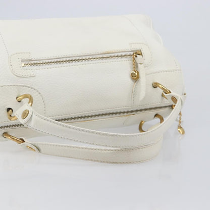 Celine Handbag Leather, White, Leather, Handbag
