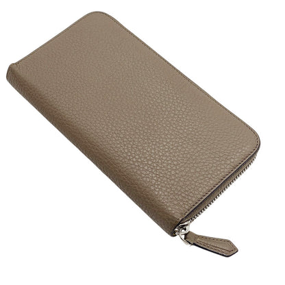 Fendi Forever Zip Around Printed Leather, Beige, Leather, Wallet