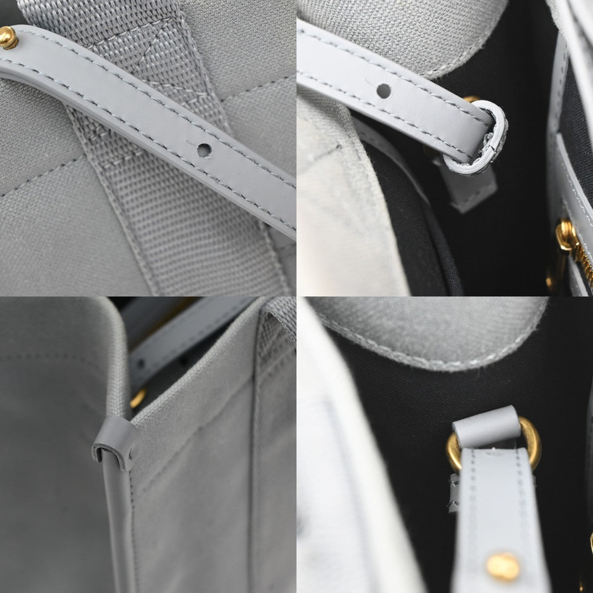 Balenciaga Hardware Canvas, Gray, Canvas, Tote Bag