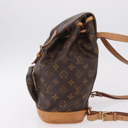 Louis Vuitton Vintage Montsouris Monogram Canvas, Brown, Canvas, Backpack