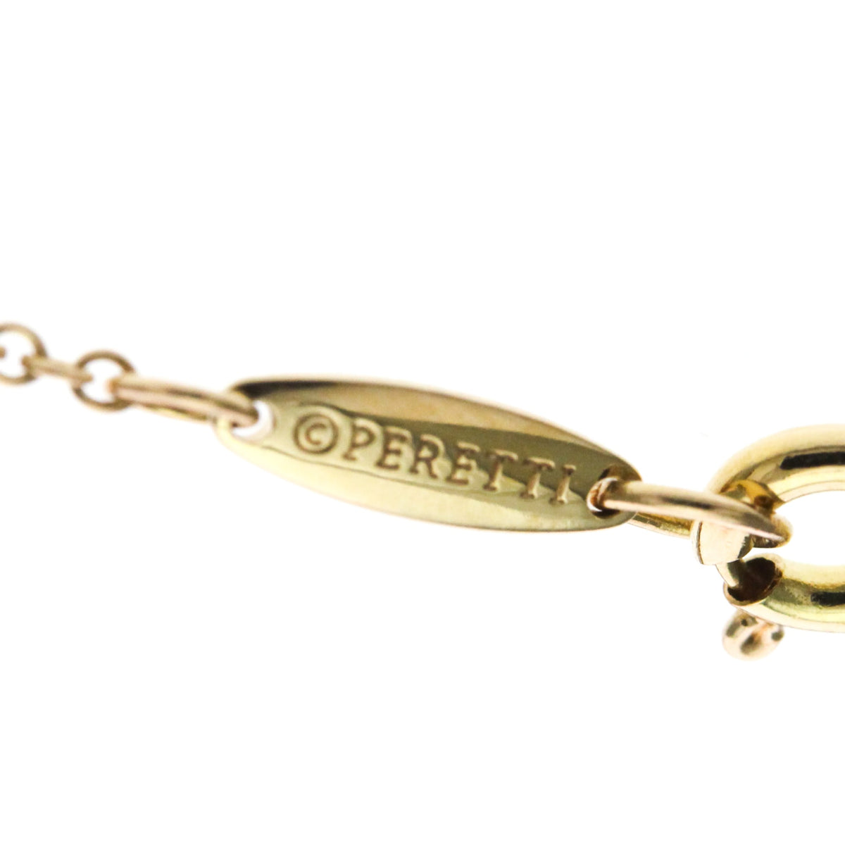 Tiffany & Co. Elsa Peretti Diamonds By The Yard Pendant 18K Rose Gold and Diamond, Gold, Pink Gold, Necklace