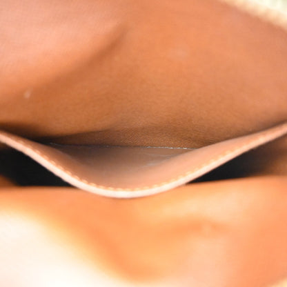 Louis Vuitton Amazone Leather, Brown, Canvas, Shoulder Bag