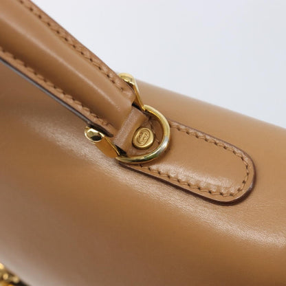 Gucci Vintage Lady Lock Top Handle Leather, Beige, Leather, Handbag