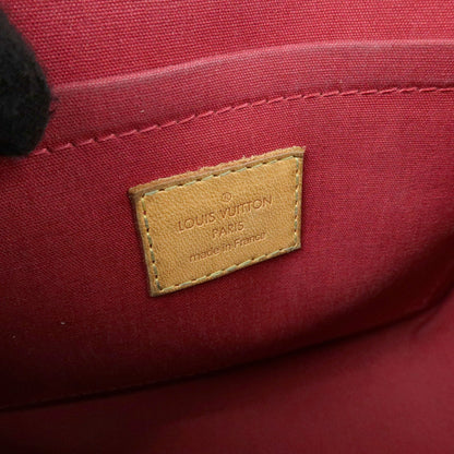 Louis Vuitton Bellflower Monogram Vernis, Red, Patent Leather, Handbag