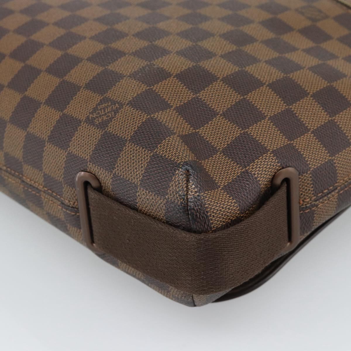 Louis Vuitton Brooklyn Damier Ebene, Brown, Canvas, Shoulder Bag