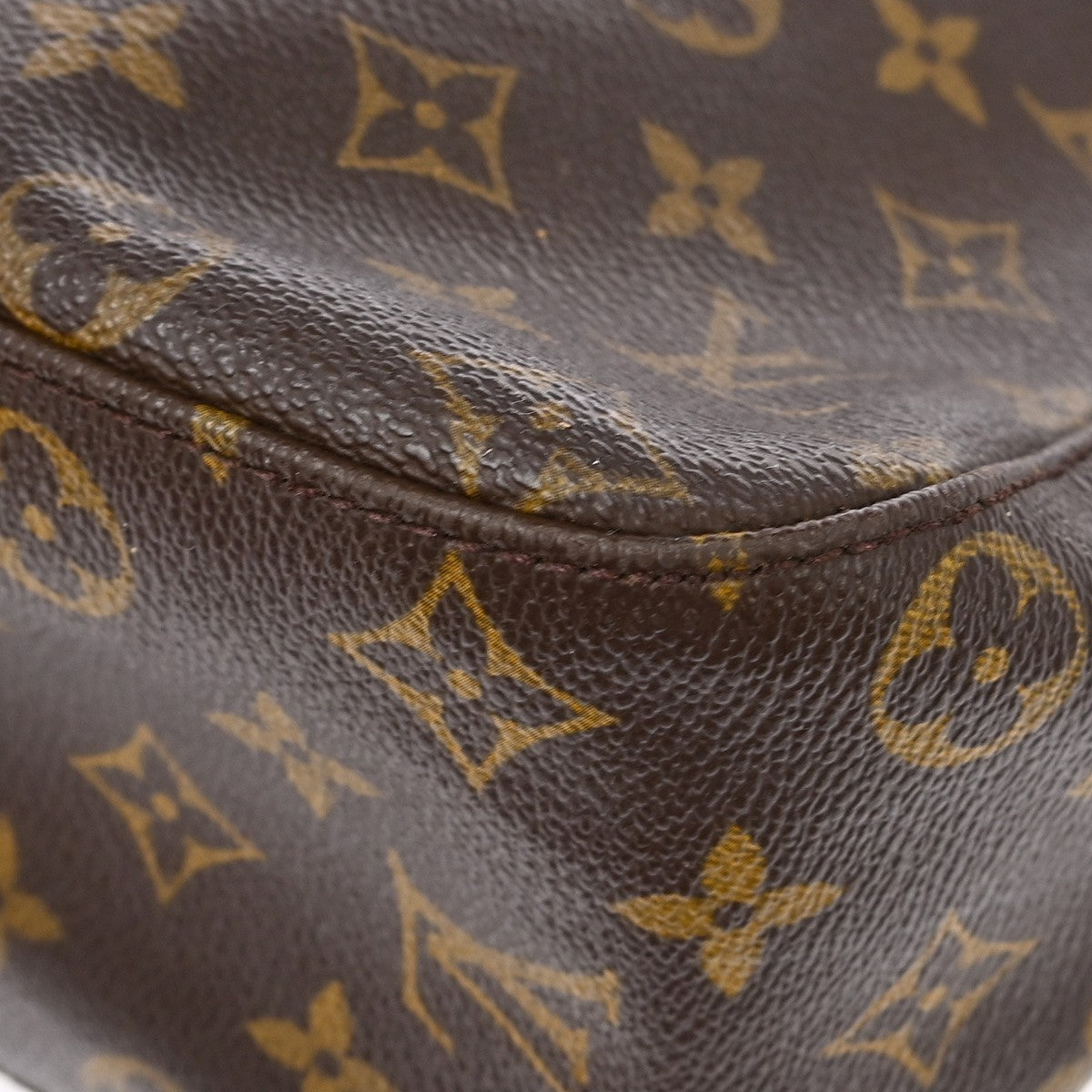 Louis Vuitton Looping Monogram Canvas, Brown, Canvas, Handbag