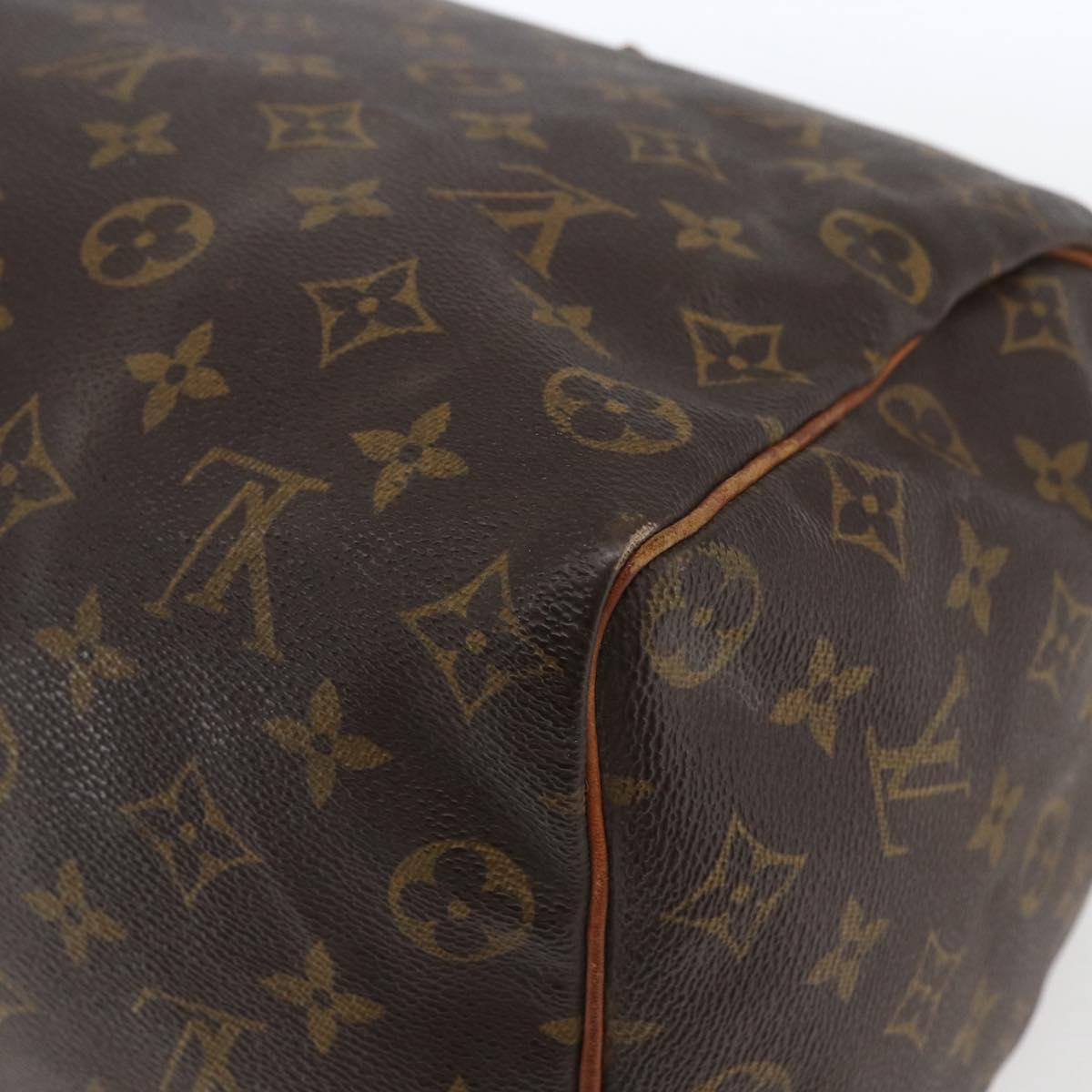 Louis Vuitton Speedy Handbag Monogram Canvas, BROWN, CANVAS, Handbag