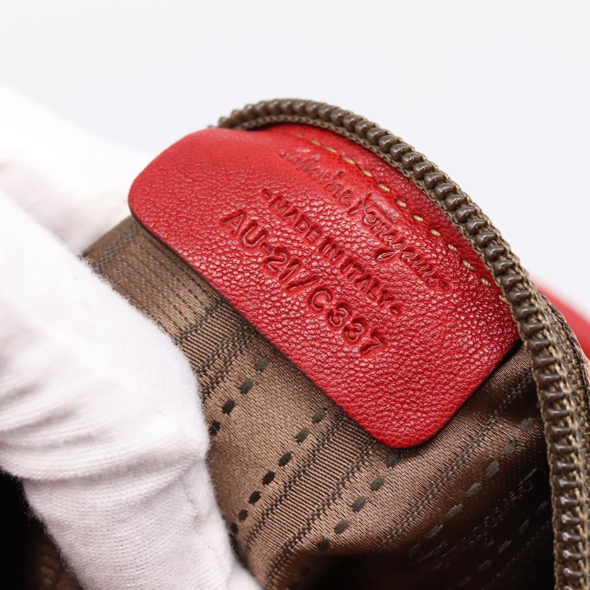 Salvatore Ferragamo Miss Vara Giusy Hobo Leather, Red, Leather, Shoulder Bag