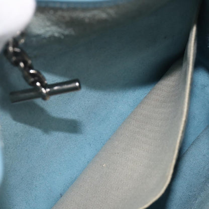 Hermes Vespa Courchevel, Blue, Leather, Shoulder Bag