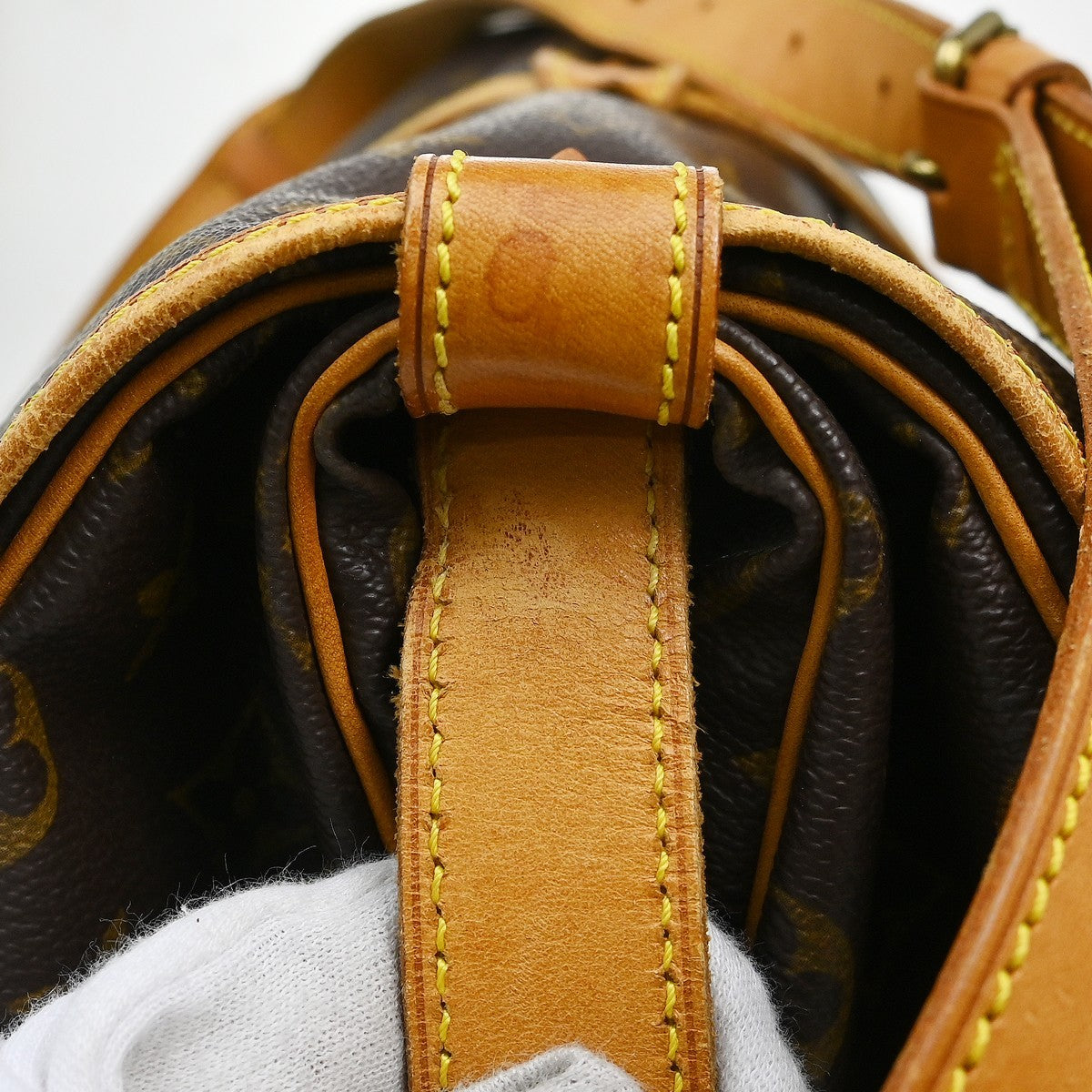 Louis Vuitton Saumur Monogram Canvas, Brown, Canvas, Handbag