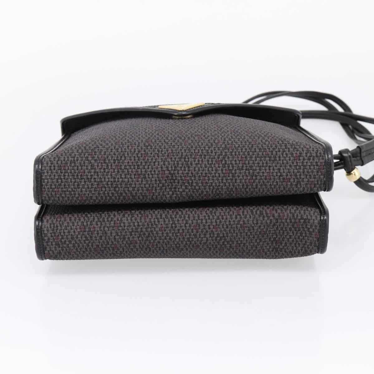 Saint Laurent Vintage Shoulder bag Leather, Gray, Canvas, Shoulder Bag