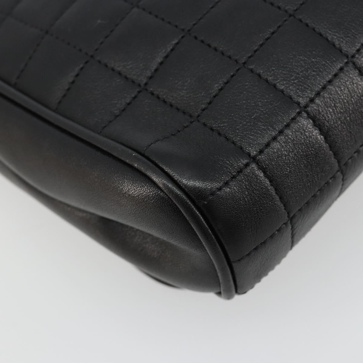 Celine Flap Shoulder Leather, Black, Leather, Shoulder Bag