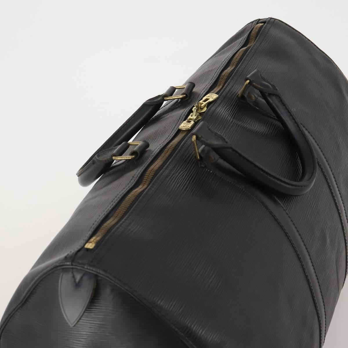 Louis Vuitton Keepall Epi Leather, Black, Leather, Travel Bag
