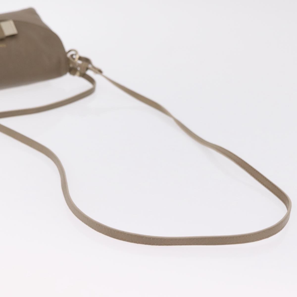 Chloe Lily Leather, Beige, Leather, Shoulder Bag