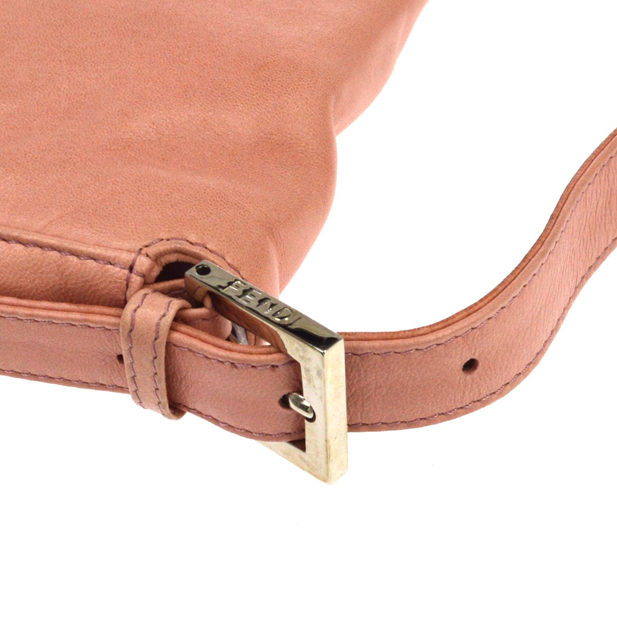 Fendi Baguette Leather, Pink, Leather, Handbag