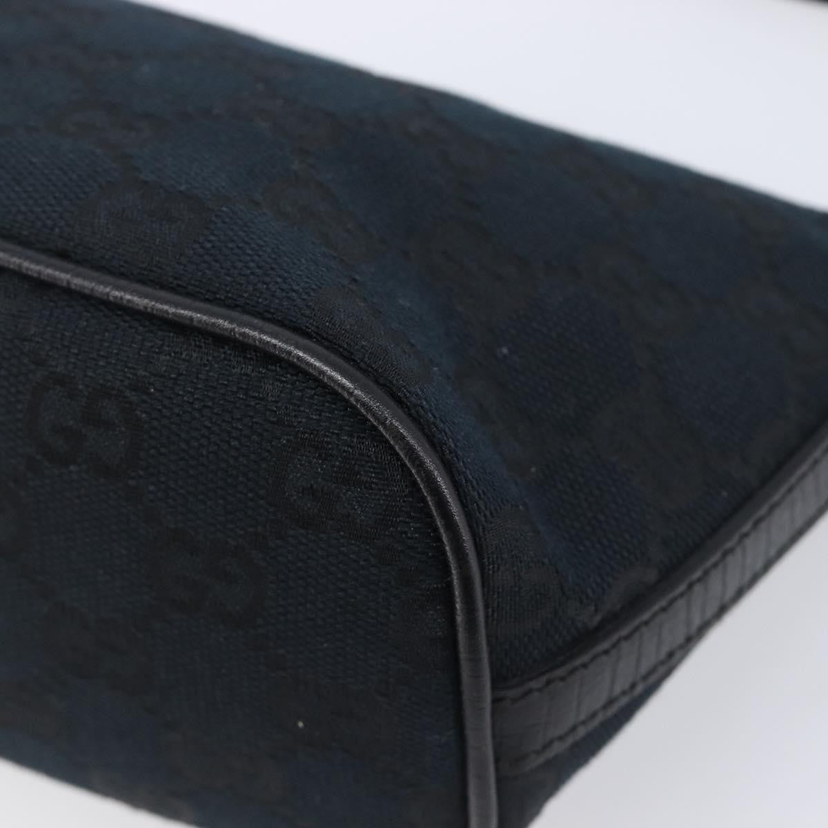Gucci Zipped Pochette GG Canvas, Black, Canvas, Shoulder Bag