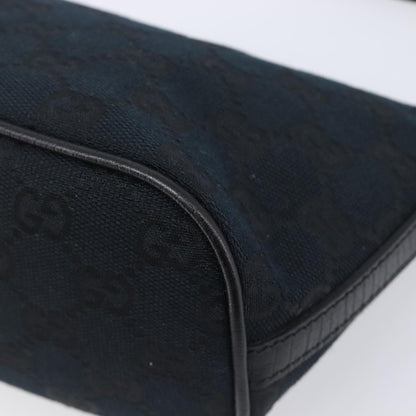 Gucci Zipped Pochette GG Canvas, Black, Canvas, Shoulder Bag