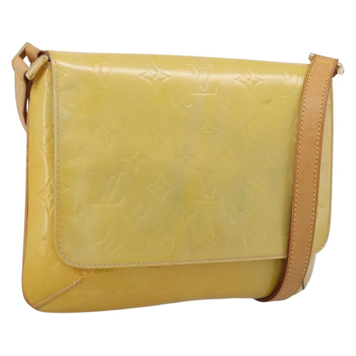 Louis Vuitton Thompson Street Monogram Vernis, Yellow, Patent Leather, Shoulder Bag