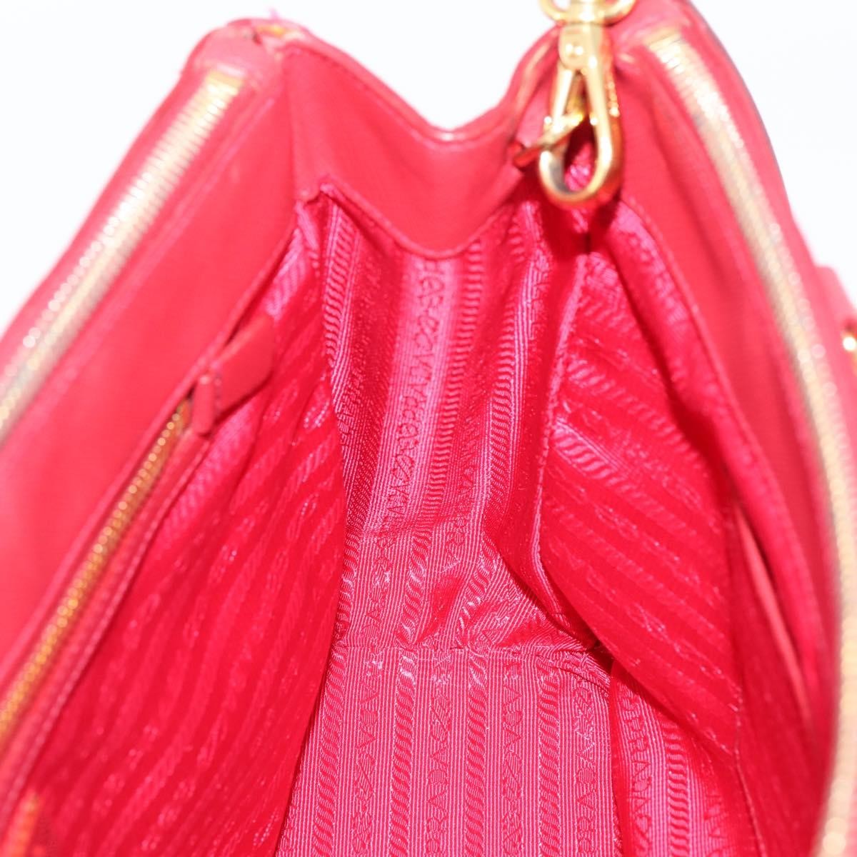 Prada Galleria  Strap Leather, Red, Leather, Handbag