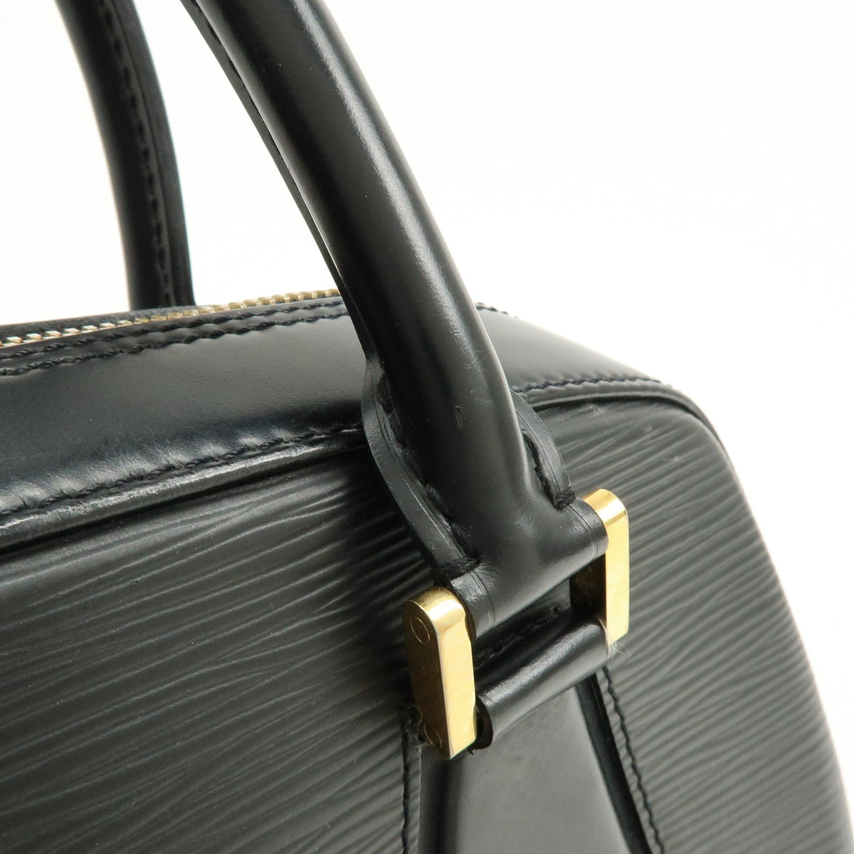 Louis Vuitton Sablons Epi Leather, Black, Leather, Handbag