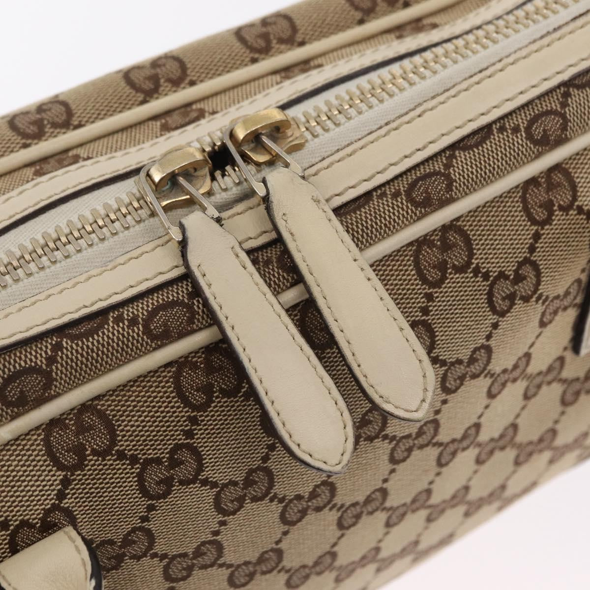 Gucci New Britt Boston GG Canvas, Beige, Canvas, Handbag