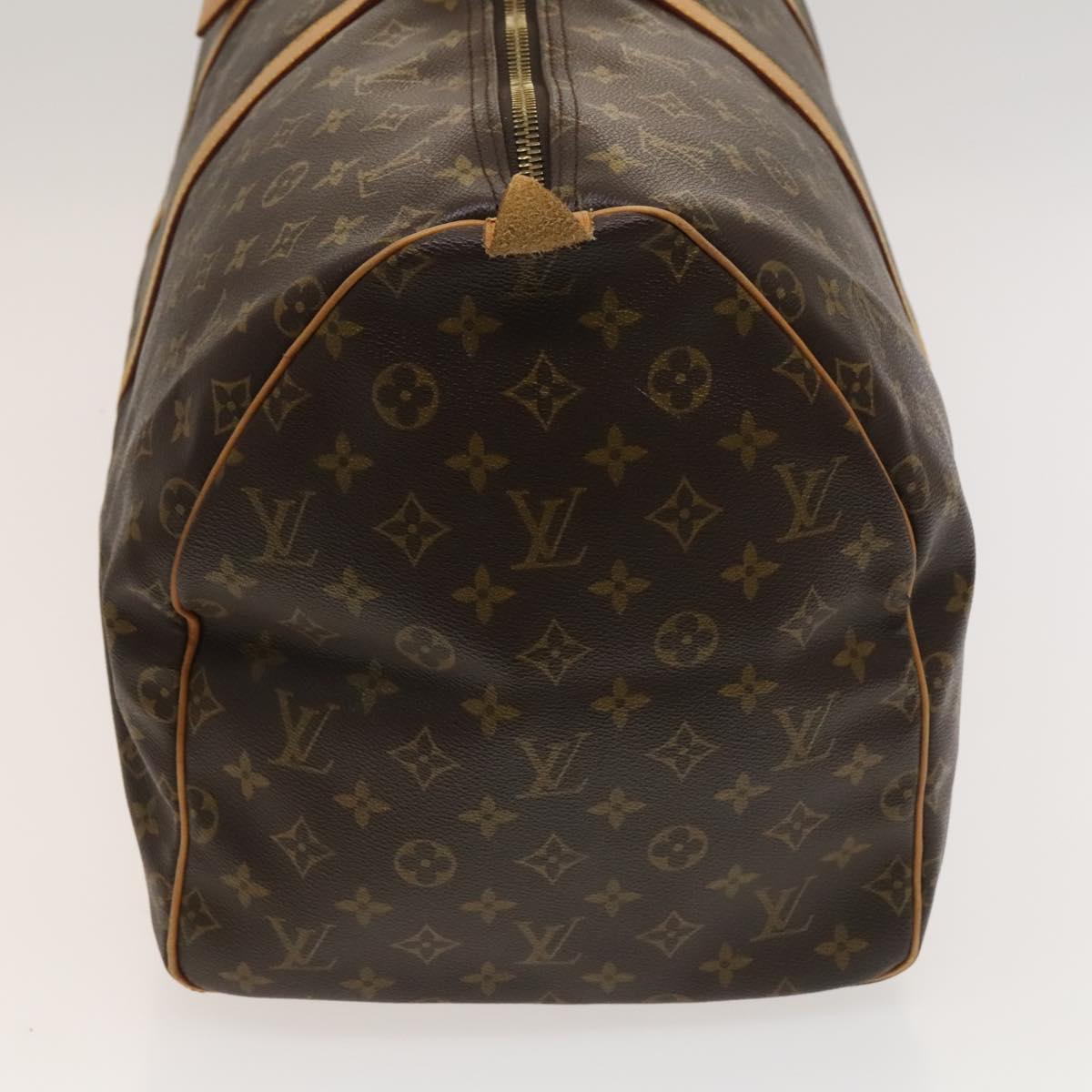 Louis Vuitton Keepall Bag Monogram Canvas, BROWN, CANVAS, Travel bag
