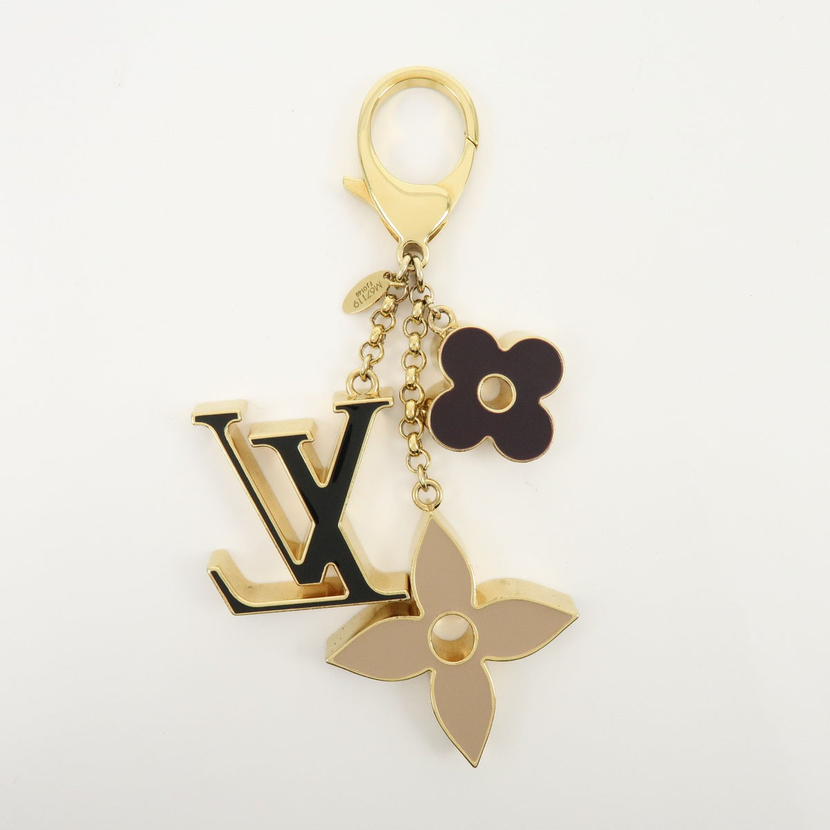 Louis Vuitton Fleur de Monogram Bag Charm Metal, Gold, Metal, Charm