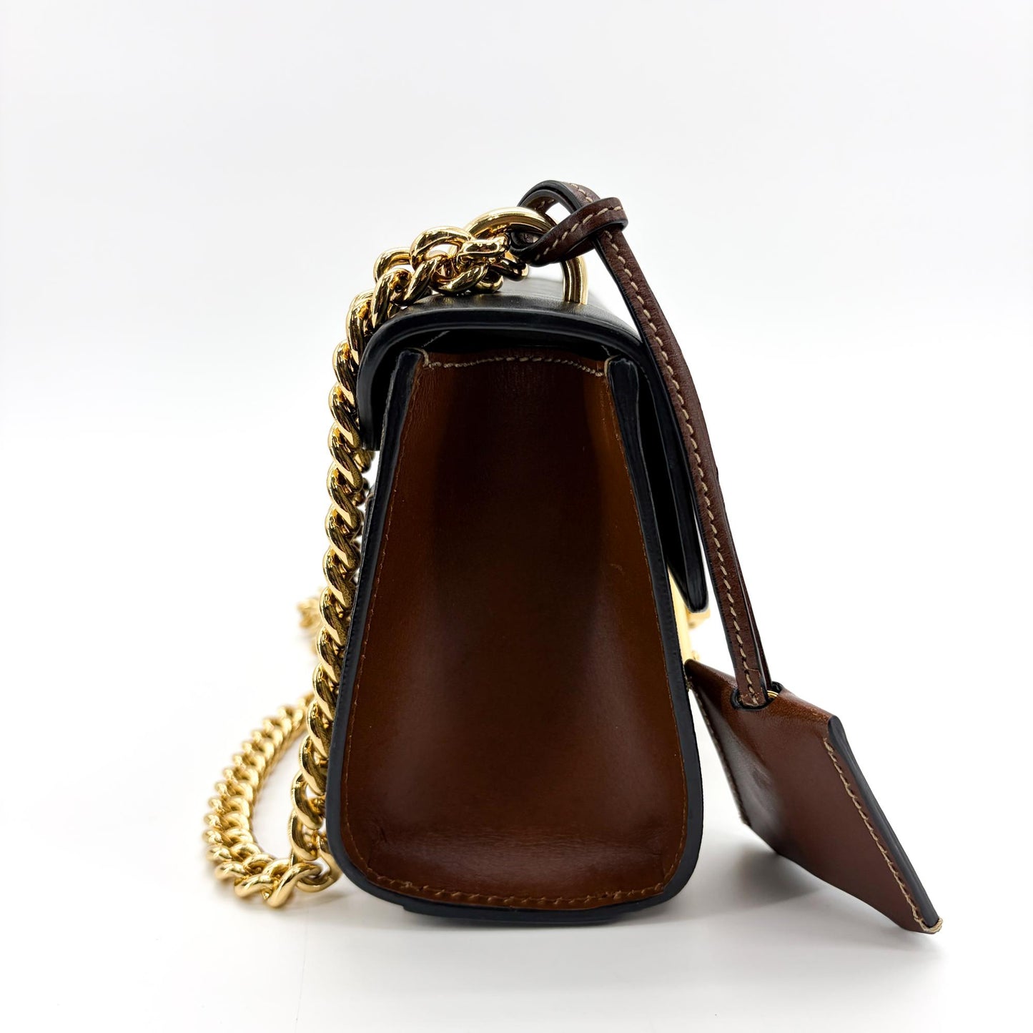 Gucci Padlock GG Coated Canvas and Leather, Black, Leather, Shoulder Bag