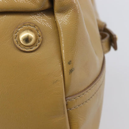 Saint Laurent Easy Y Satchel Patent, Beige, Patent Leather, Handbag