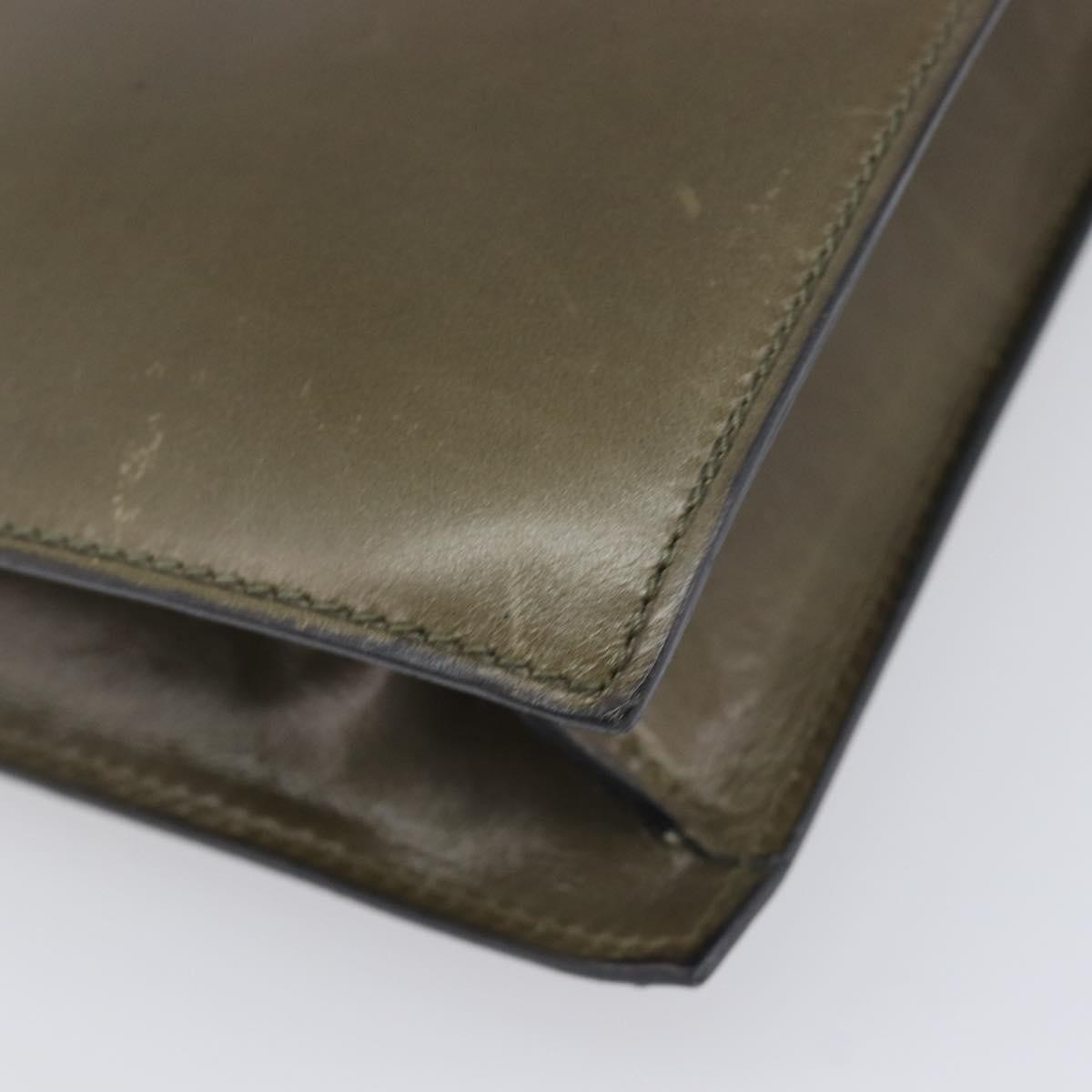 Celine Shoulder Leather, Khaki, Leather, Shoulder Bag