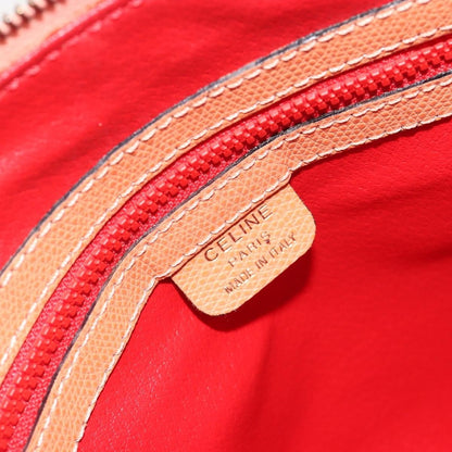 Celine Vintage Convertible Bowler Leather, Orange, Leather, Handbag