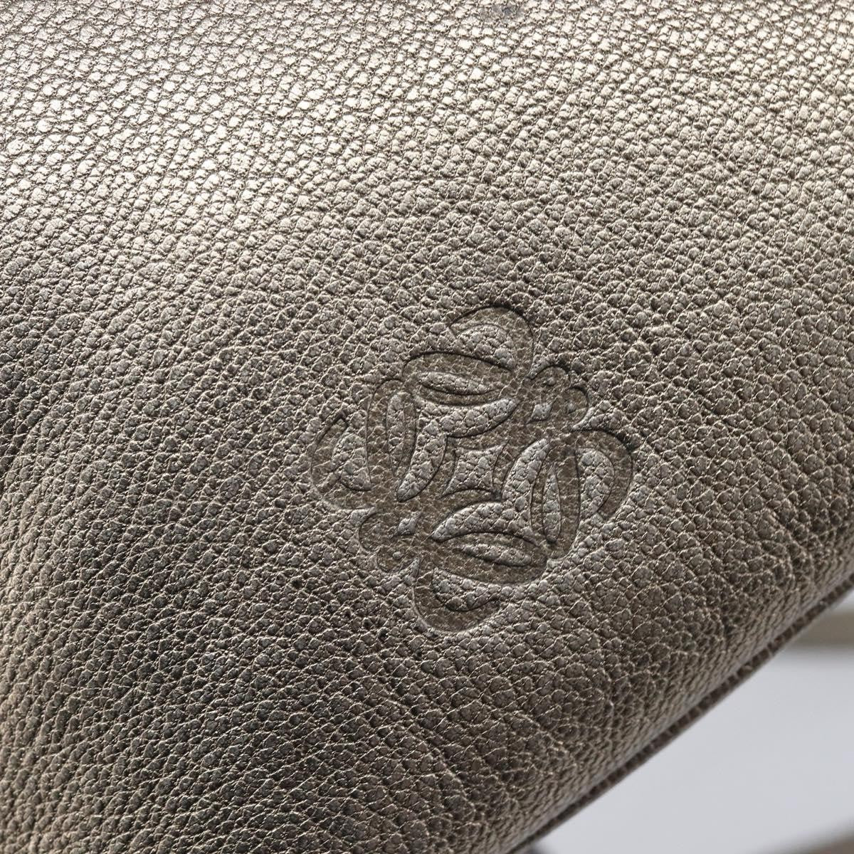 Loewe Front Pocket Leather, Gold, Leather, Crossbody Bag