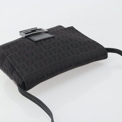 Fendi Zucchino Canvas, Black, Canvas, Handbag