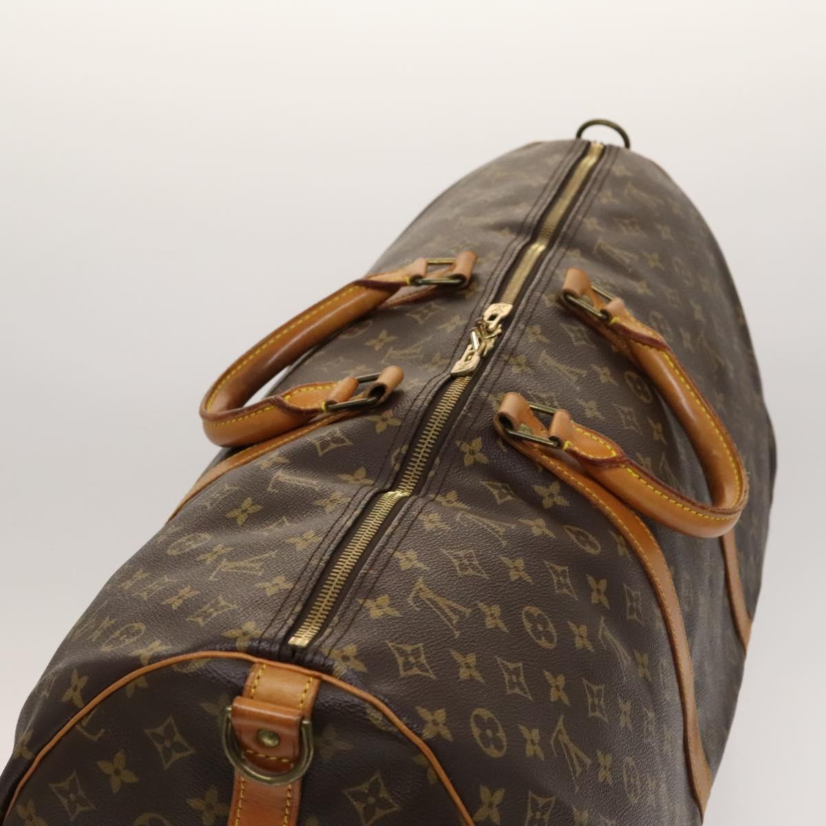 Louis Vuitton Keepall Bag Monogram Canvas, BROWN, CANVAS, Travel bag