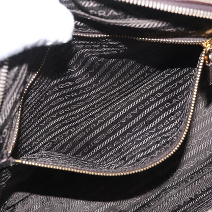 Prada Bauletto Saffiano Leather, Gold, Leather, Handbag