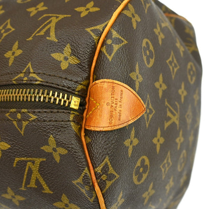Louis Vuitton Keepall Monogram Canvas, Brown, Canvas, Travel Bag