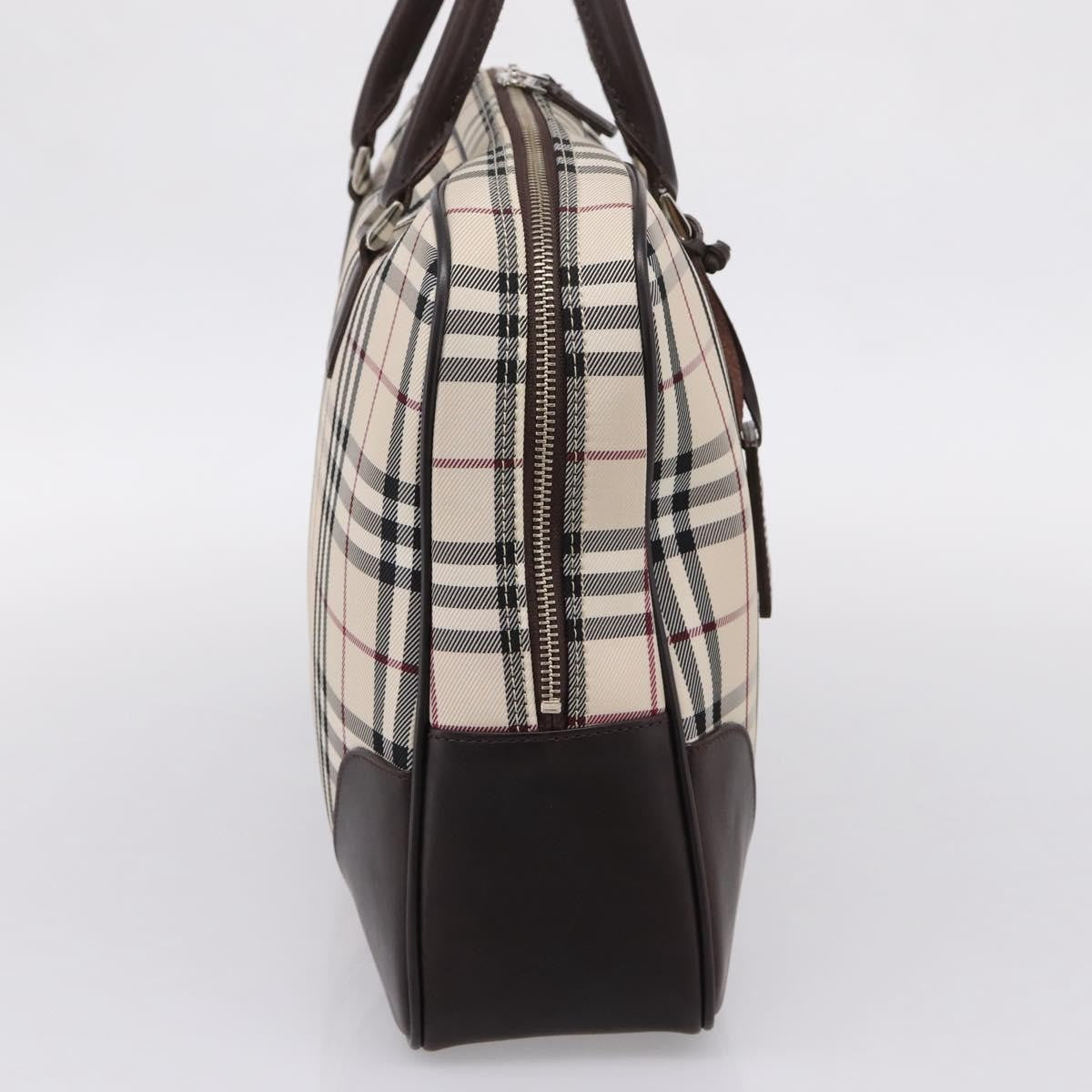 Burberry Boston Nova Check Canvas, Beige, Nylon, Handbag