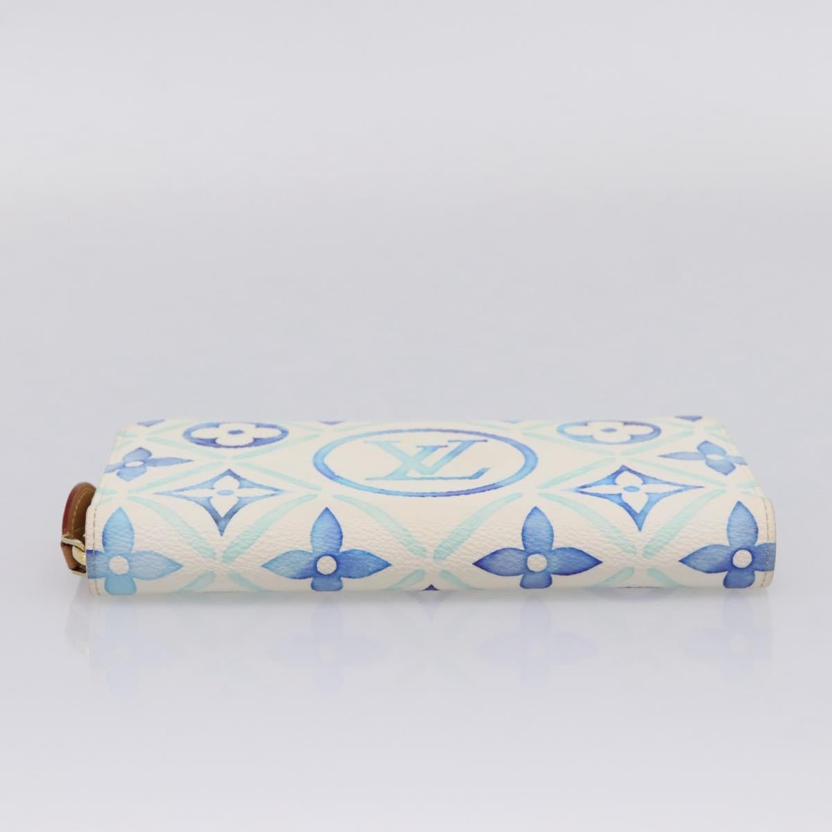 Louis Vuitton Zippy By The Pool Monogram Tile Canvas, Blue, Canvas, Wallet