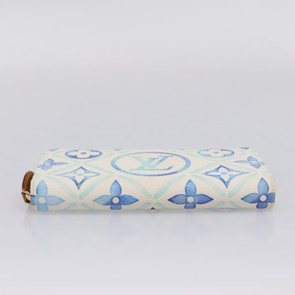 Louis Vuitton Zippy By The Pool Monogram Tile Canvas, Blue, Canvas, Wallet