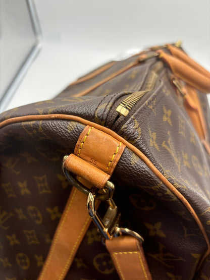 Louis Vuitton Keepall Monogram, Brown, Canvas, Travel Bag